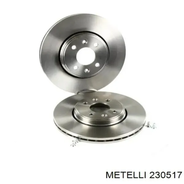 Передние тормозные диски 230517 Metelli