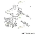 Втулка стойки переднего стабилизатора METGUM 0812