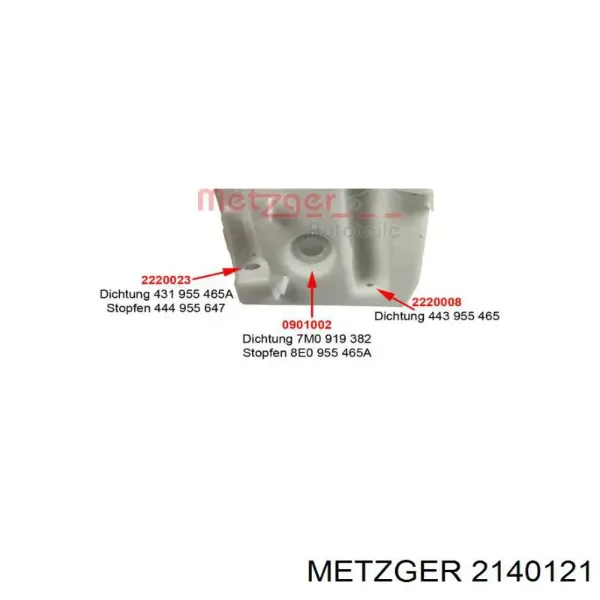 Купить 9513ZBS2 Polcar Бачок омывайки