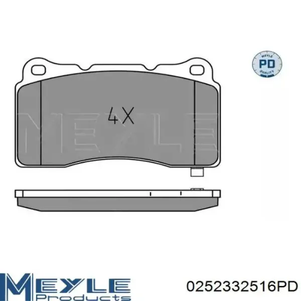 Передние тормозные колодки HP8300 HSB