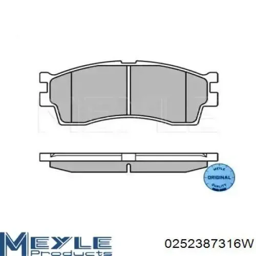Передние тормозные колодки 986494144 Bosch