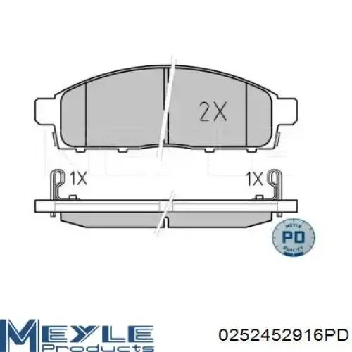 Передние тормозные колодки RD330168PRF Rider