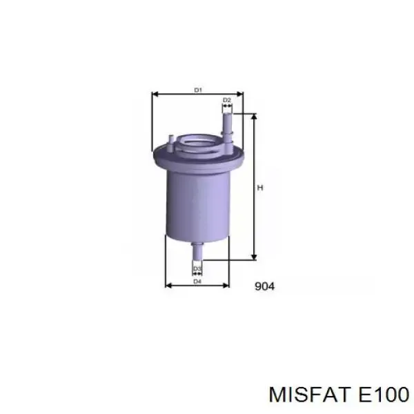 Топливный фильтр E100 Misfat