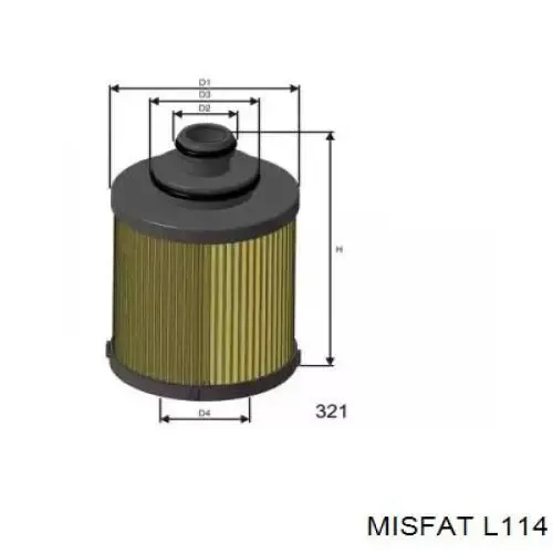 Масляный фильтр L114 Misfat