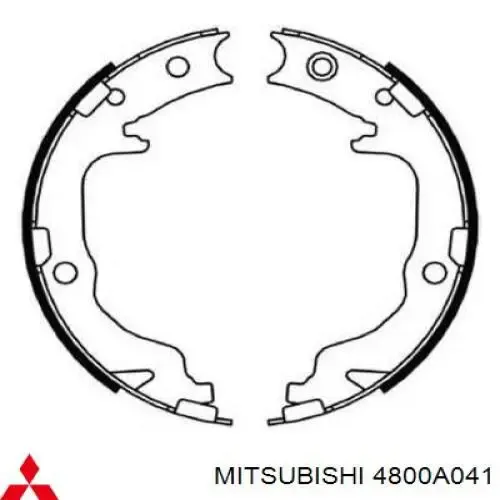 Колодки ручника 4800A041 Mitsubishi