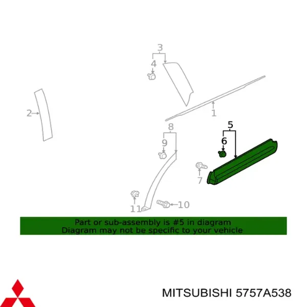  5757A538 Mitsubishi
