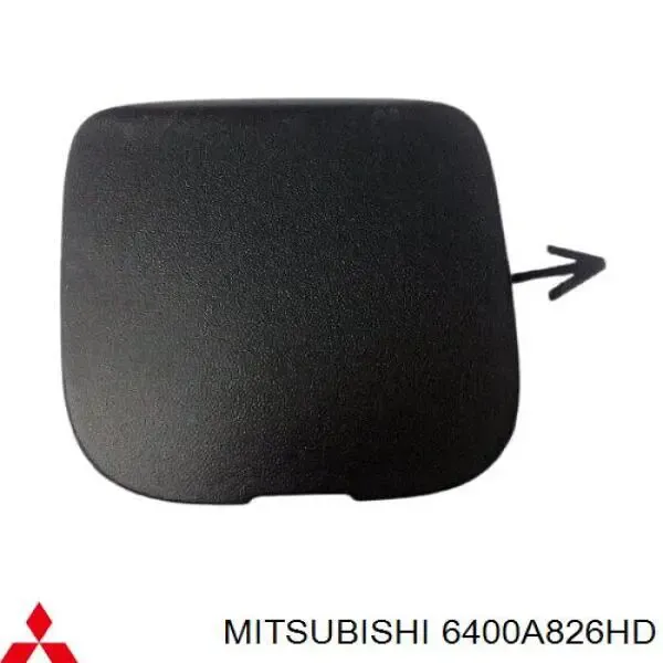 Передняя заглушка бампера буксировочного крюка на Mitsubishi Lancer X CY_A, CZ_A