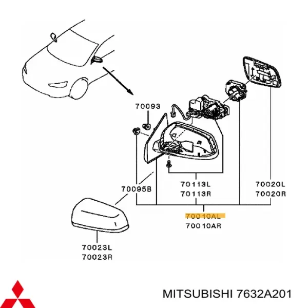  7632A201 Mitsubishi