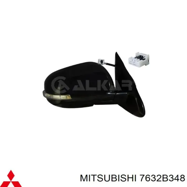 Правое зеркало 7632B348 Mitsubishi