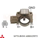Реле регулятор генератора MITSUBISHI A866X24972 Реле регулятор генератора MITSUBISHI A866X24972