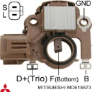 Втулка генератора MITSUBISHI MD618673