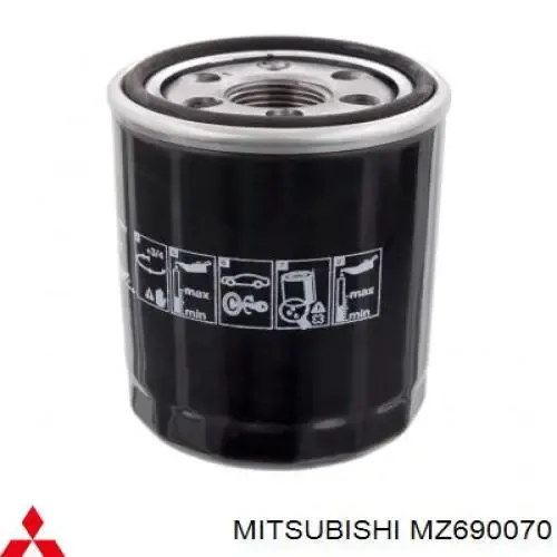 MZ690070 Mitsubishi Масляный фильтр двигателя