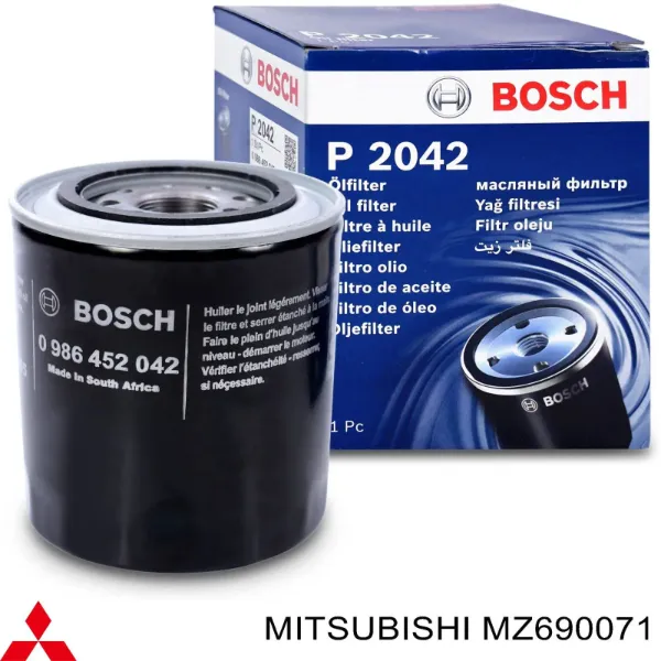 Купить MZ690071 Mitsubishi Фильтр центробежный очистки масла