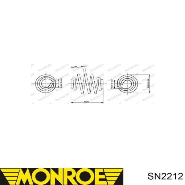 Задняя пружина SN2212 Monroe