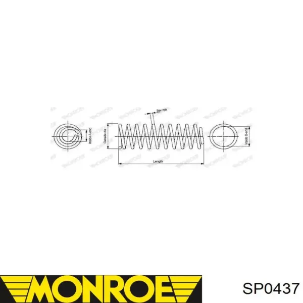 Задняя пружина SPRTH208 Starline