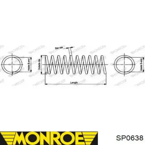 Задняя пружина SP0638 Monroe