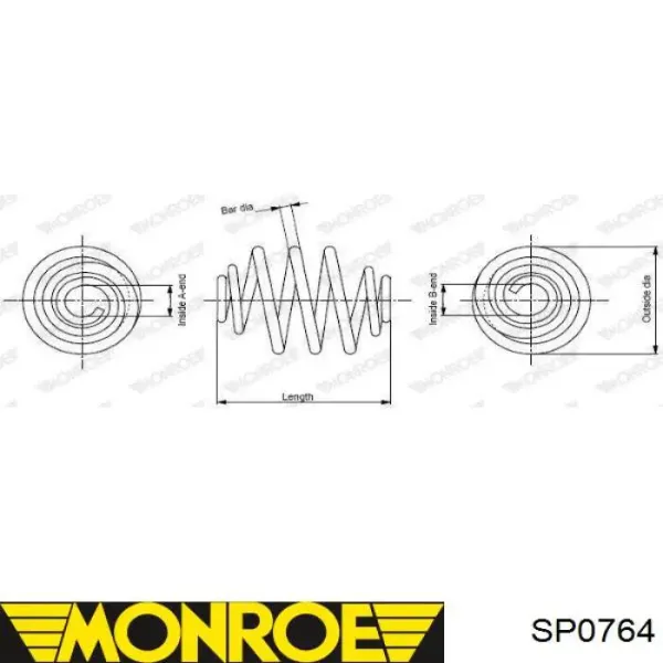 Задняя пружина SP3512 Monroe