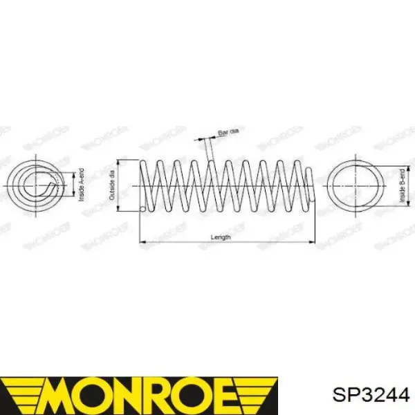 Задняя пружина SP3244 Monroe