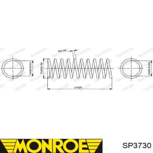 Задняя пружина CS1571R Sato Tech