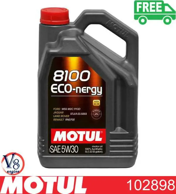 Моторное масло Motul 8100 ECO-NERGY 5W-30 Синтетическое 5л