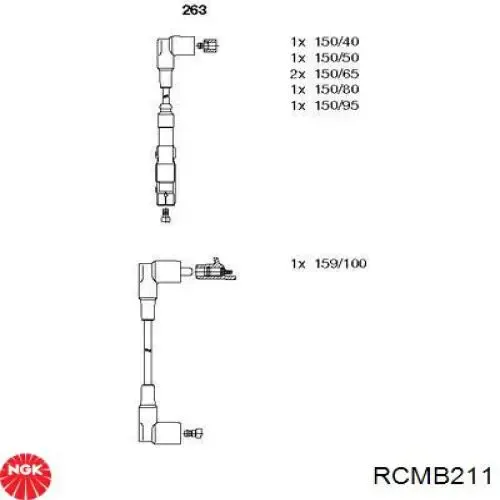 Высоковольтные провода RCMB211 NGK