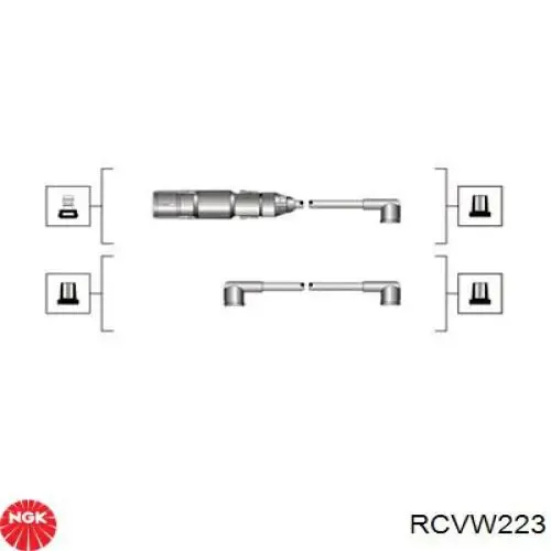 Высоковольтные провода RCVW223 NGK