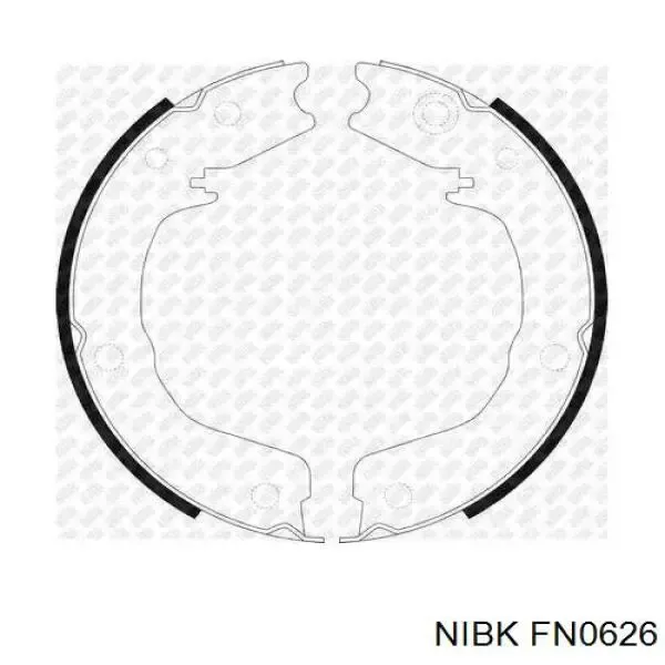 Колодки ручника FN0626 Nibk