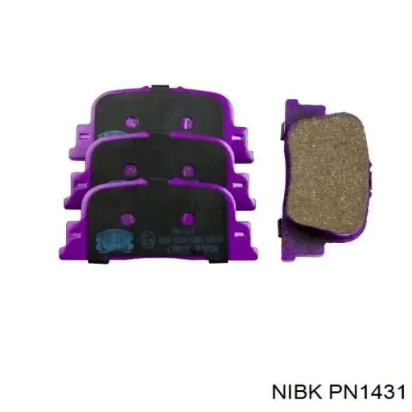 Задние тормозные колодки PN1431 Nibk