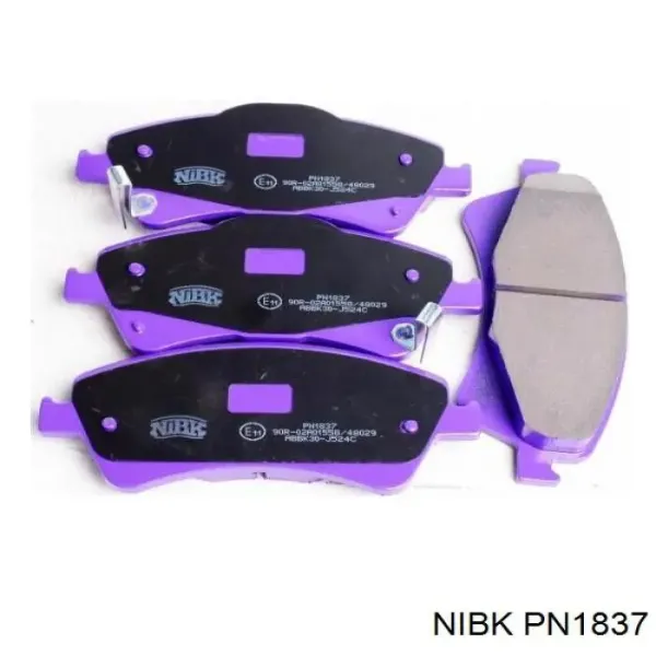 Передние тормозные колодки PN1837 Nibk