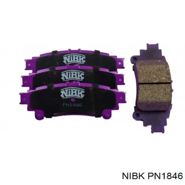 Задние тормозные колодки PN1846 Nibk