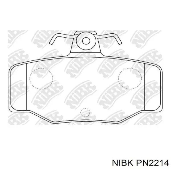 Задние тормозные колодки PN2214 Nibk