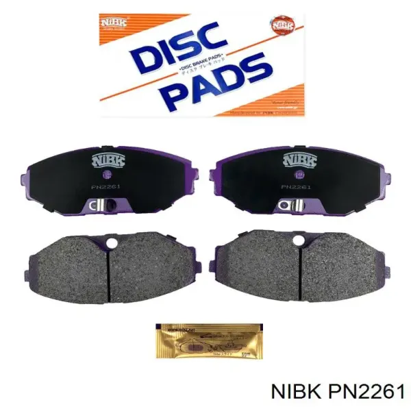Передние тормозные колодки PN2261 Nibk