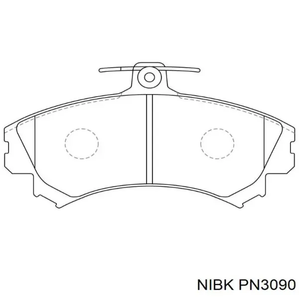 Передние тормозные колодки PN3090 Nibk
