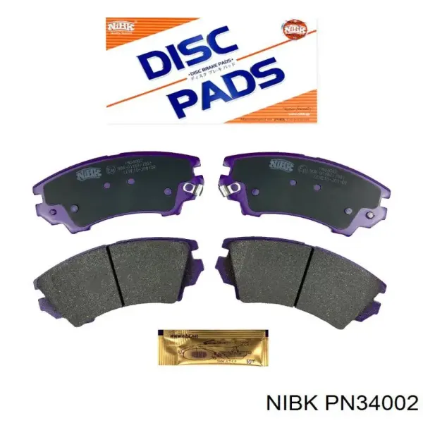 Передние тормозные колодки PN34002 Nibk