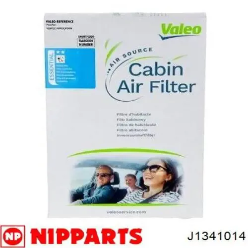 Купить J1341014 Nipparts Фильтр салона угольный