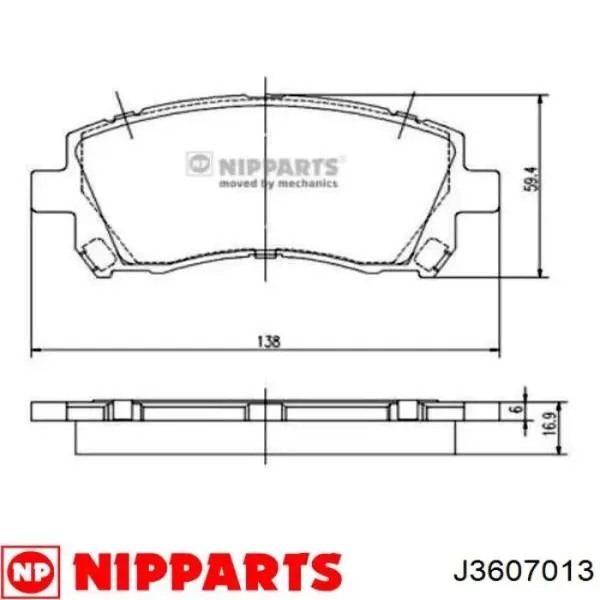 26296AE140 Subaru Колодки передние