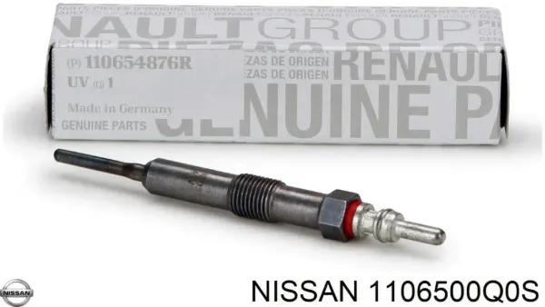 Свечи накала 1106500Q0S Nissan/Infiniti