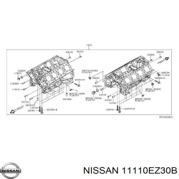 Поддон двигателя 11110EZ30B Nissan/Infiniti