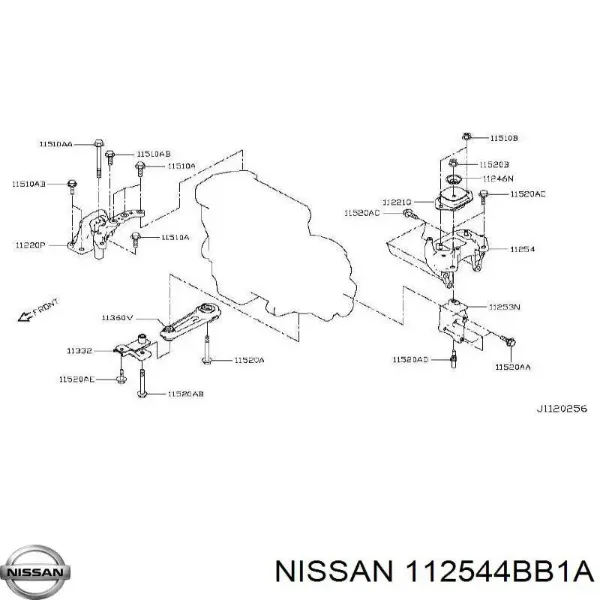  112544BB1A Nissan/Infiniti