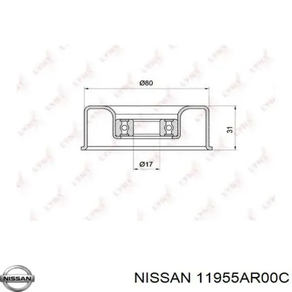 Натяжитель приводного ремня 11955AR00C Nissan/Infiniti