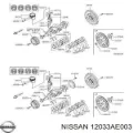 Кольца поршневые NISSAN 12033AE003