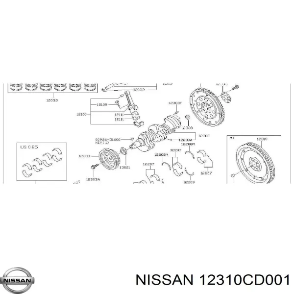 Маховик 12310CD001 Nissan/Infiniti