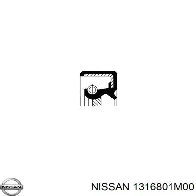 Сальник промежуточного (балансировочного) вала двигателя NISSAN 1316801M00