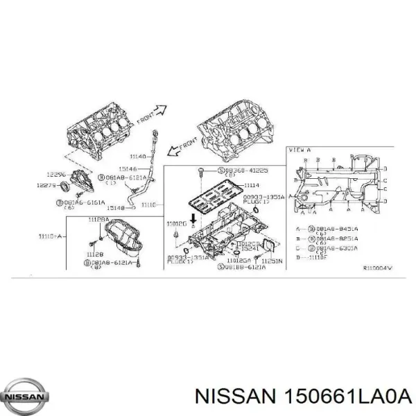  150661LA0A Nissan/Infiniti