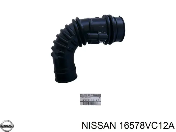 Патрубок воздушный, вход в турбину (наддув) 16578VC12A Nissan/Infiniti