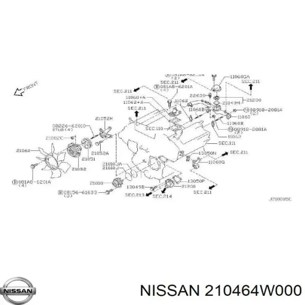  210464W000 Nissan/Infiniti