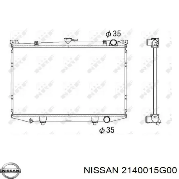 Радиатор 2140015G00 Nissan/Infiniti