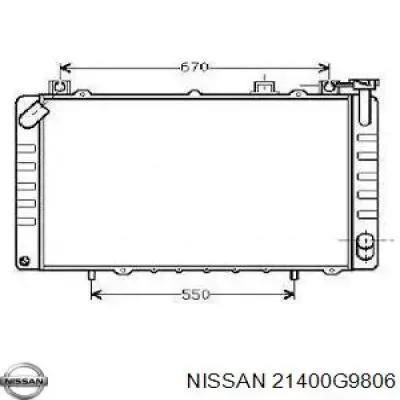 Радиатор 21400G9806 Nissan/Infiniti