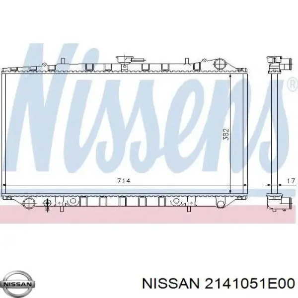 Радиатор 2141032R00 Nissan/Infiniti