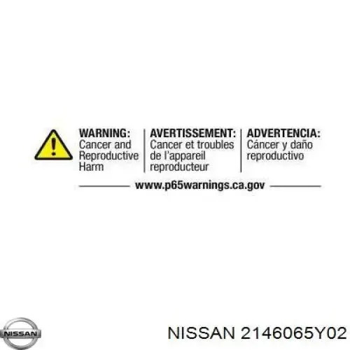 Радиатор 2146065Y02 Nissan/Infiniti